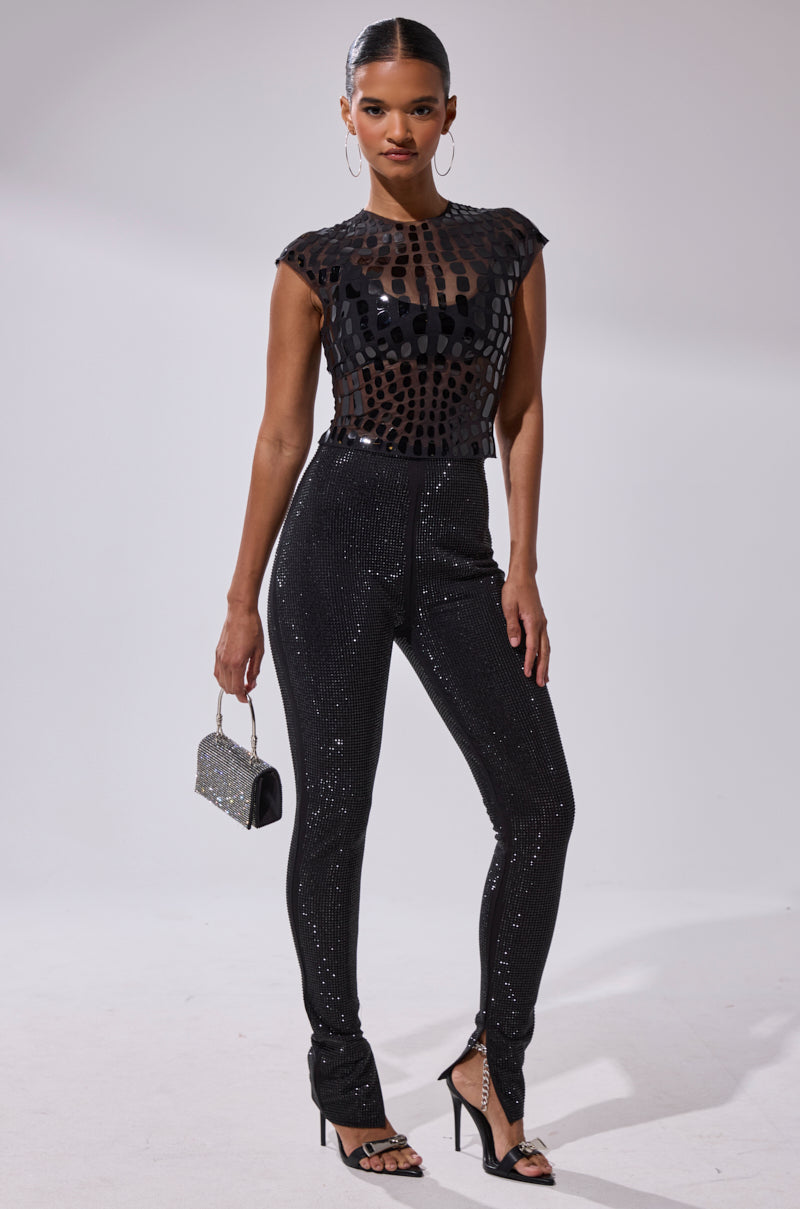 SPARKLE QUEEN RHINESTONE LEGGING