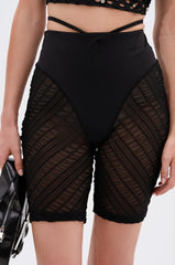 YAS QUEEN MESH BIKER SHORT