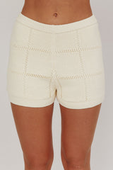 Sailor Knit Shorts Cream