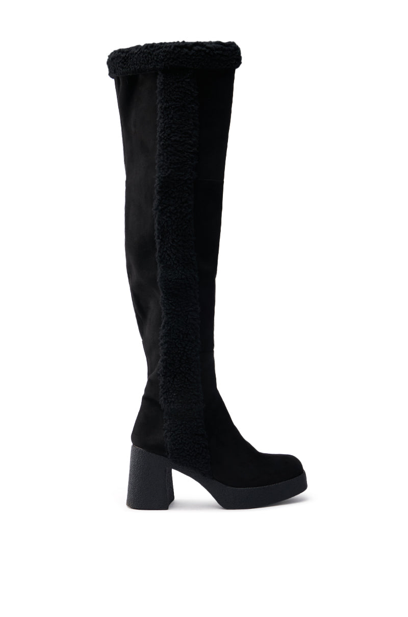 TOP TIER BLACK CHUNKY BOOT