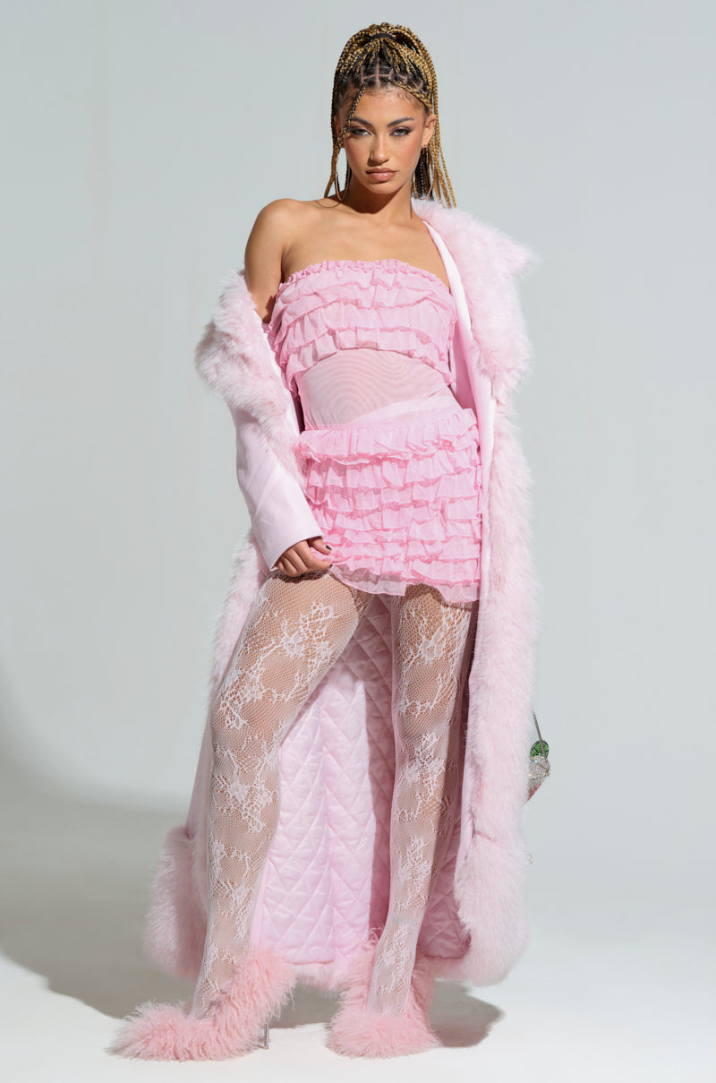 VIVIAN FUR TRIM COAT