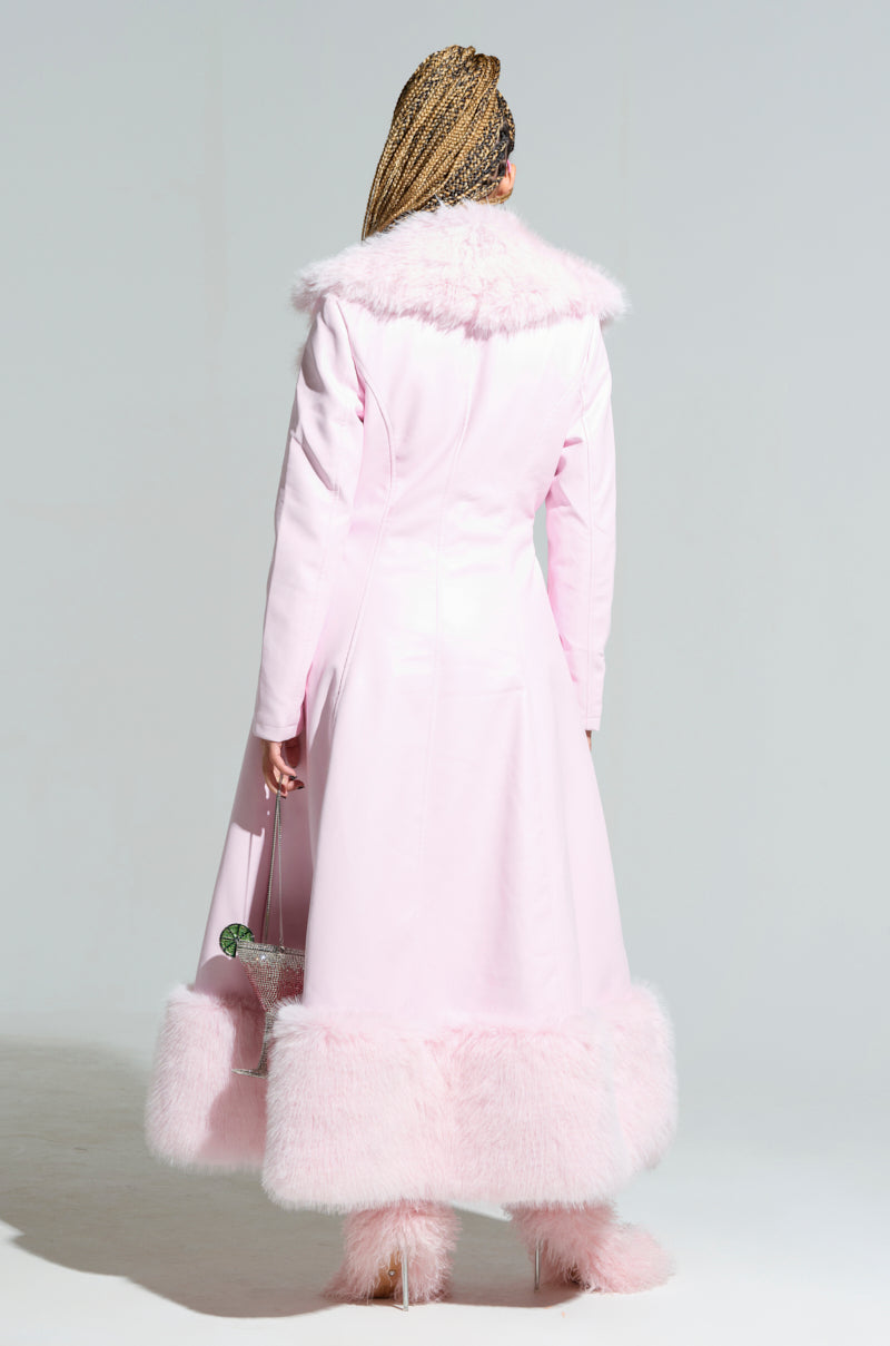 VIVIAN FUR TRIM COAT
