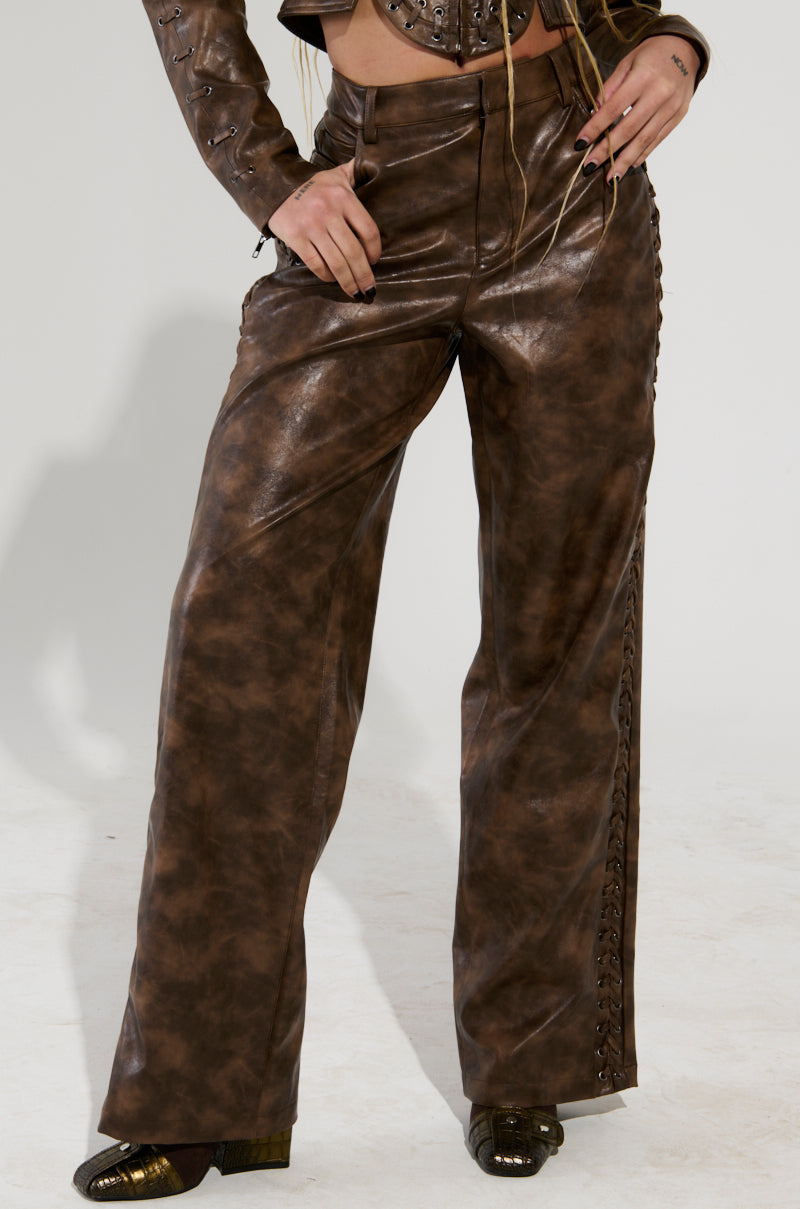 UP TO IT LACE UP TROUSERS