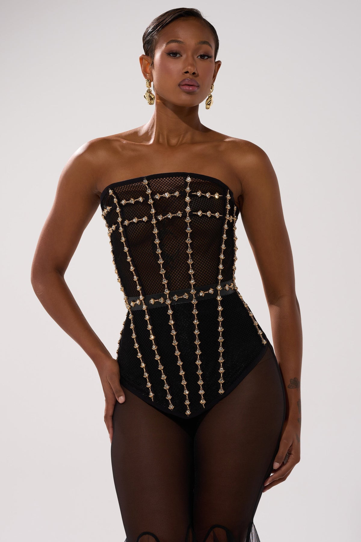 SMOKESHOW CORSET WITH RHINESTONES