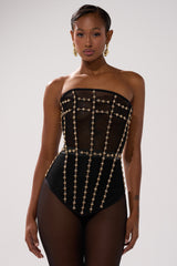 SMOKESHOW CORSET WITH RHINESTONES