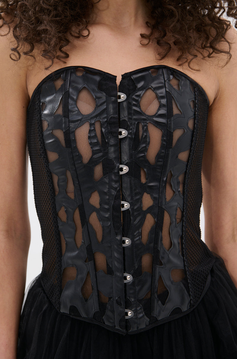 TAYLOR MESH CORSET TOP