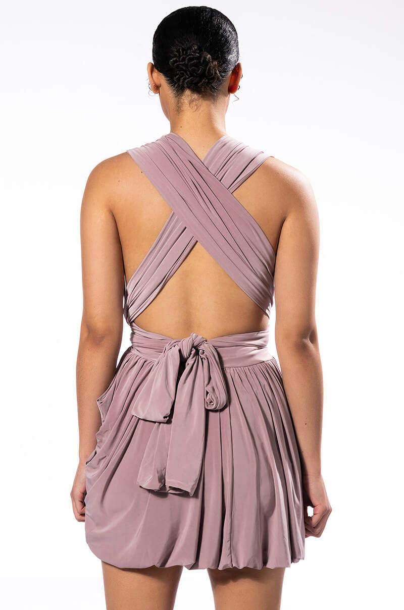 ABOUT TIME SLEEVELESS BUBBLE DRESS