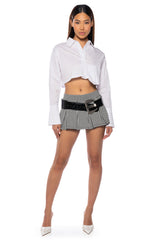 YOURS TRULY MICRO MINI SKORT