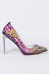AZALEA WANG NOT BOSSY JUST A BOSS STILETTO PUMP IN MULTI