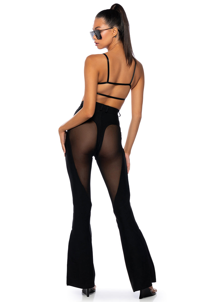 EVENING IN PARIS MESH FLARE TROUSER