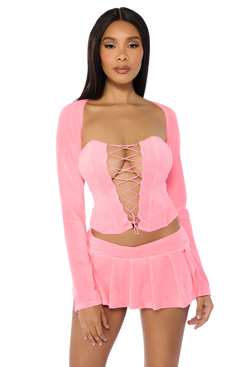 FASHION ICON LACE UP CORSET