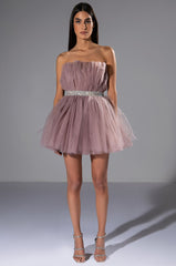 MAKE A MOVE TULLE MINI DRESS
