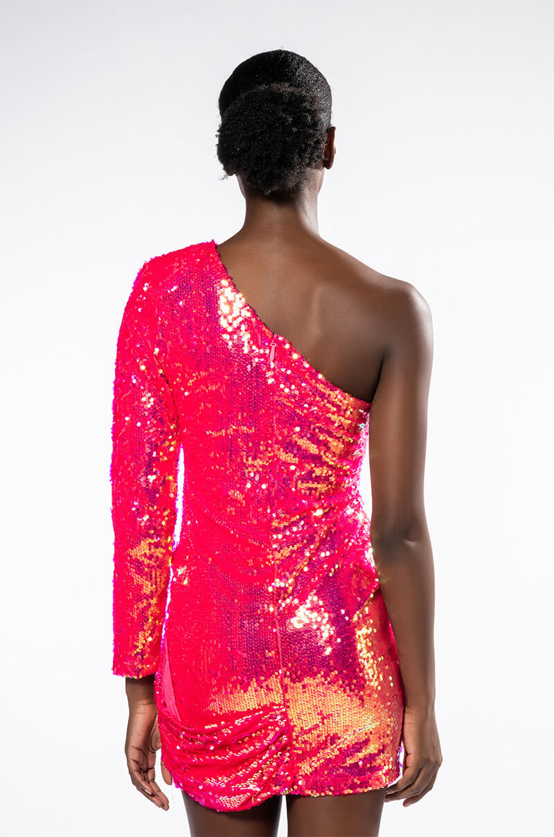 MAXIMUM SEQUIN MINI DRESS