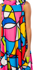 GINA COWL NECK MAXI DRESS