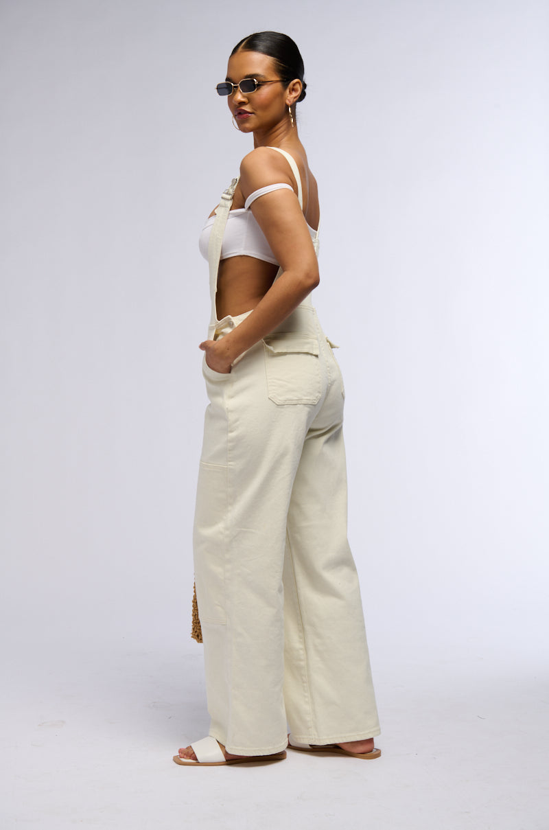 RISE UP DENIM OVERALLS