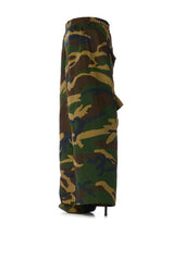 SCANDALOUS CAMO FOLD OVER BOOT IN GREEN