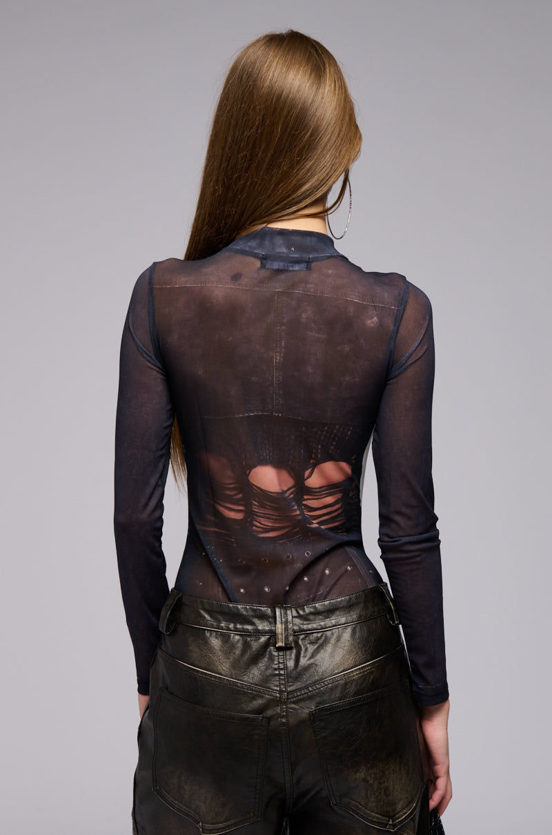 SEE YOU NEVER MESH TOP