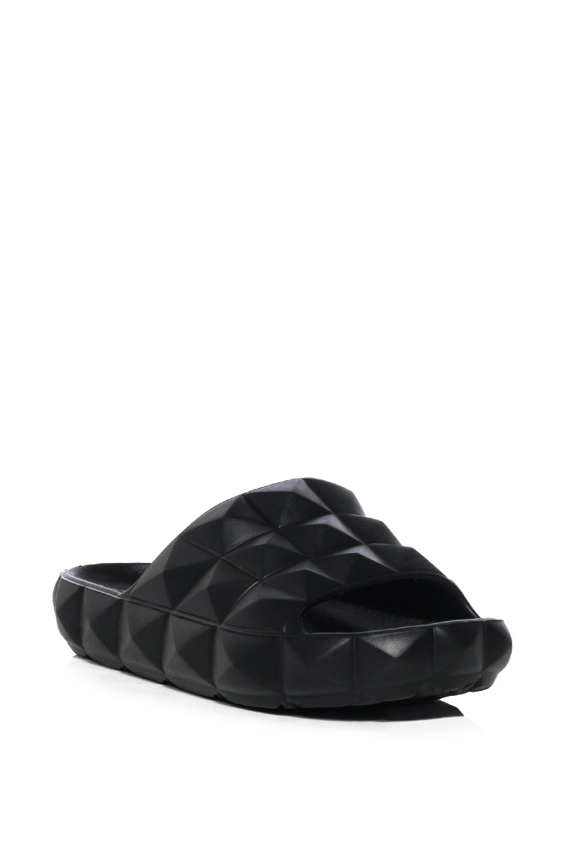 SERVING ROMA BLACK SLIP ON SANDAL