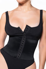 SNATCHED CORSET DETAIL SLEEVELESS BODYSUIT
