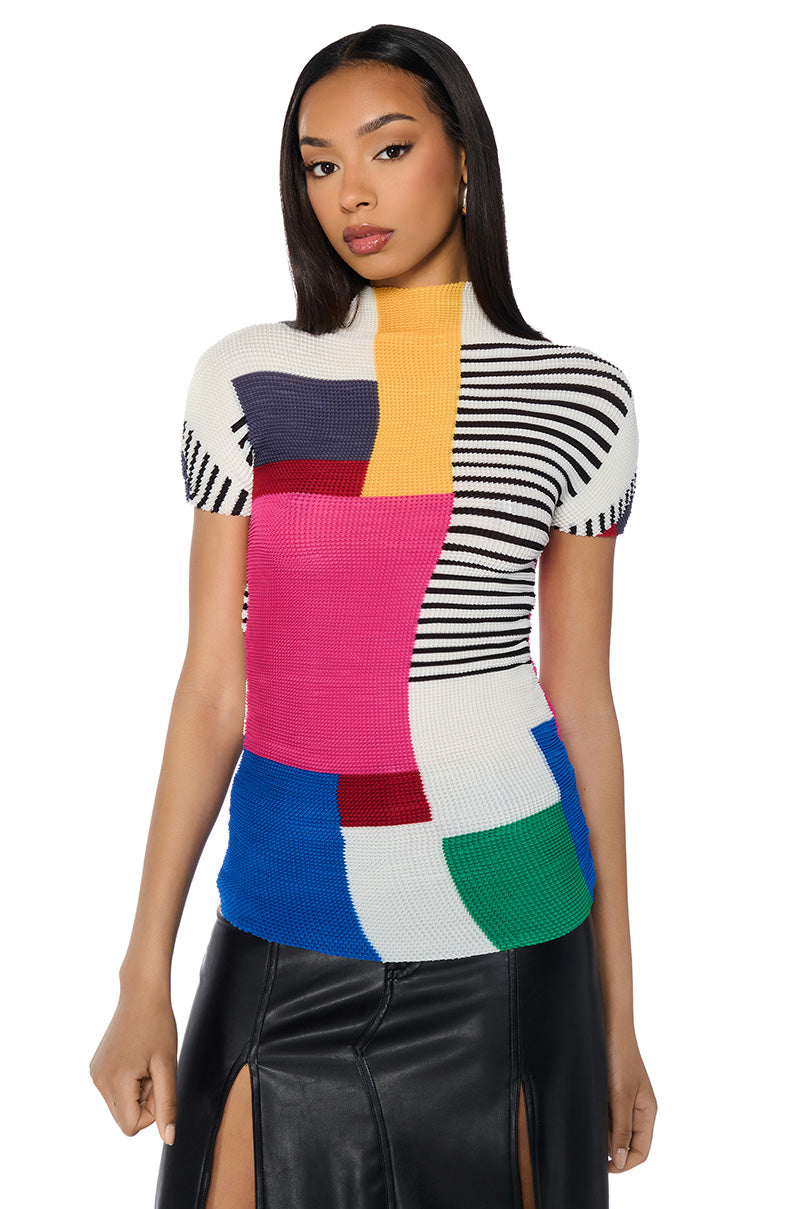 SO RETRO STRETCHY MINI DRESS