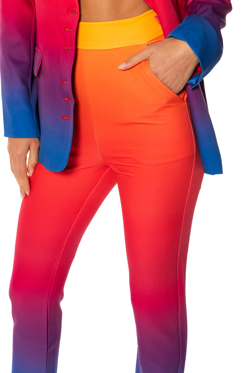 SUNSET IN PARADISE OMBRE SKINNY PANTS