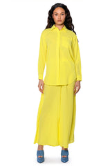 SUNSHINE BABY PLEATED BUTTON DOWN BLOUSE