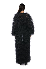 TAKE A BOW AVANT GARDE RUFFLE TRENCH