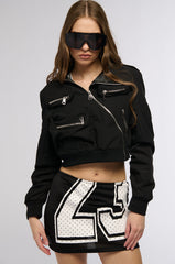 TALK TO ME NICE BOMBER JACKET