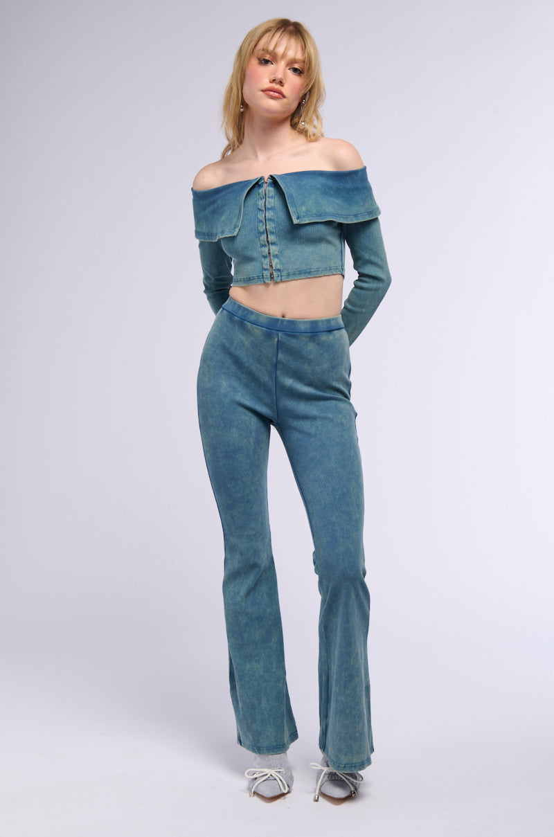 THINKIN BOUT ME RIB KNIT TOP