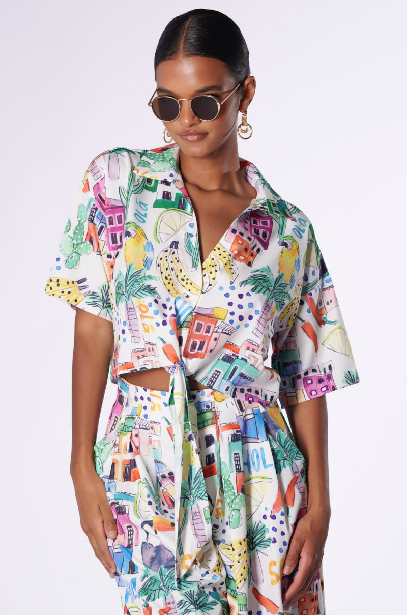 TOO CRAZY FOR YOU BUTTON DOWN TOP