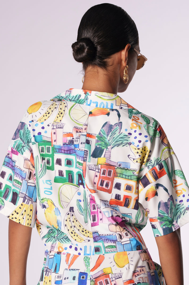 TOO CRAZY FOR YOU BUTTON DOWN TOP