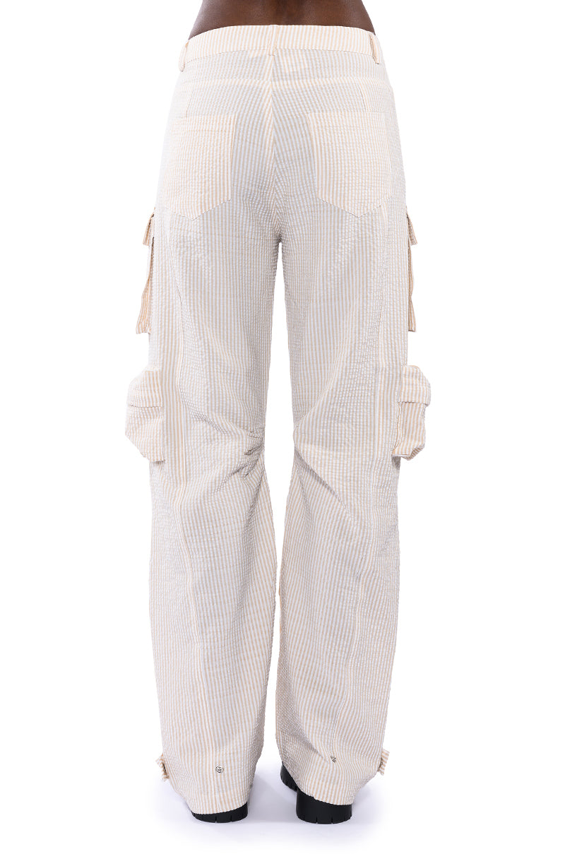 TOTO SEERSUCKER CARGO PANT