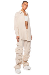 TOTO SEERSUCKER CARGO PANT