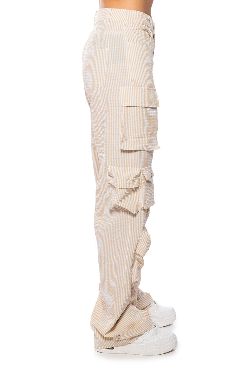 TOTO SEERSUCKER CARGO PANT