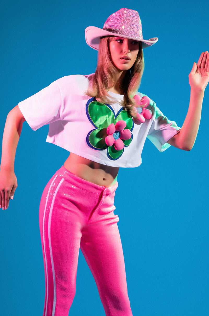 TULIP DREAMS CROPPED TSHIRT