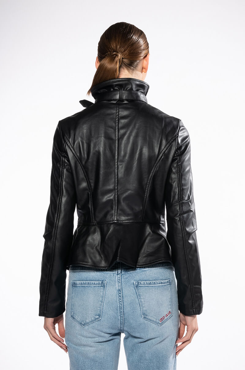 WALK THIS WAY PU MOTO JACKET
