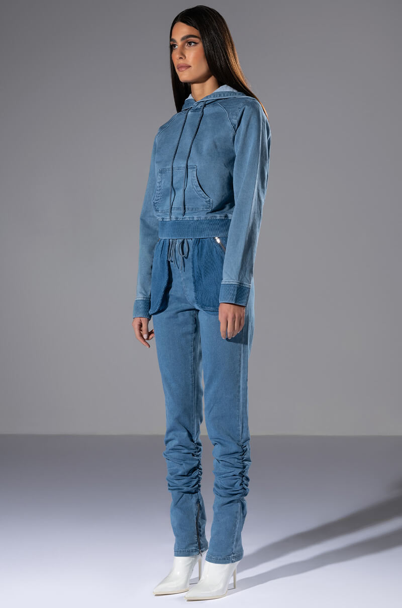 YOU OUGHTA KNOW DENIM JOGGER