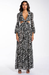ZEBRA VIBEZ MAXI DRESS